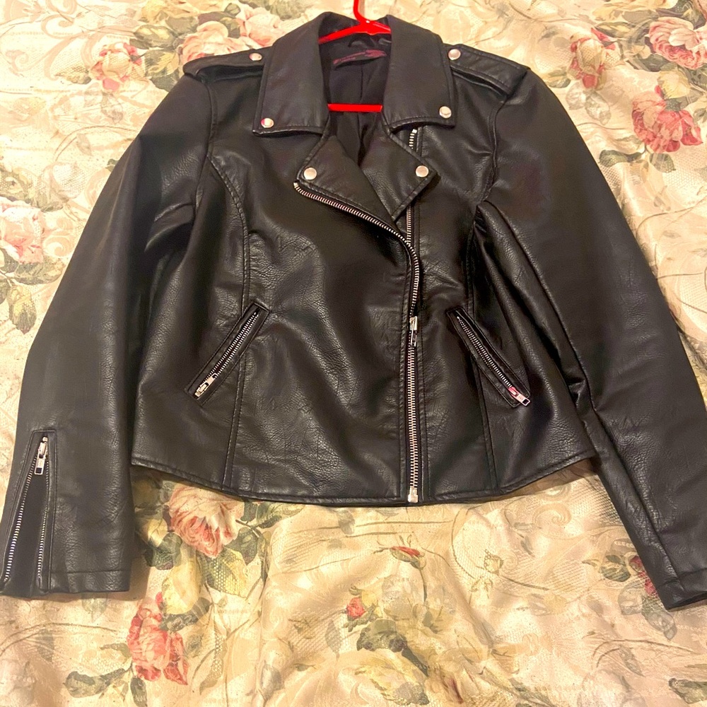 No boundaries pleather jacket